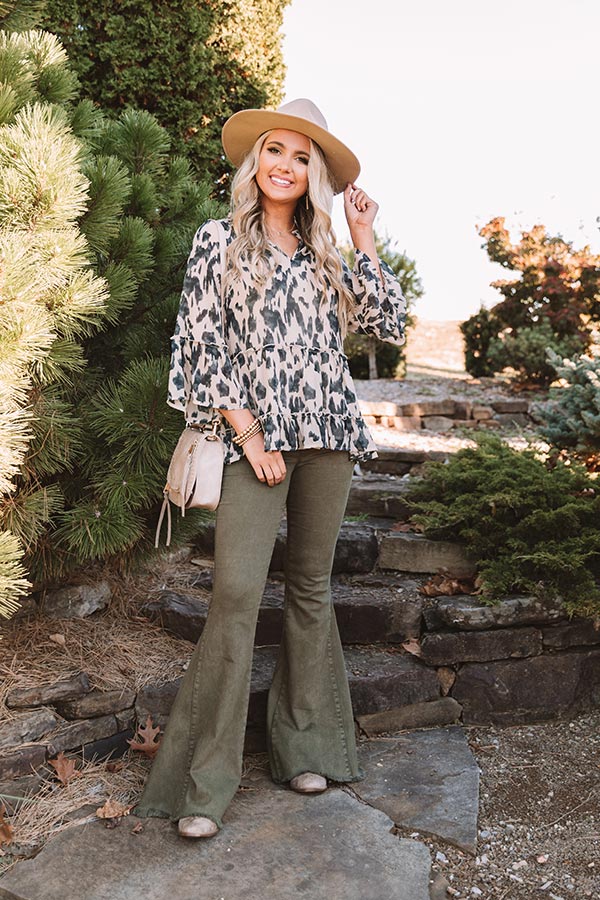 Proven Success Shift Top in Warm Taupe Image - 3