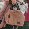 Dapper Darling Faux Leather Tote In Tan Image - 1