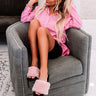 The Lila Plush Slipper In Blush Image - 1