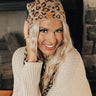 Let It Snow Leopard Beanie Image - 1
