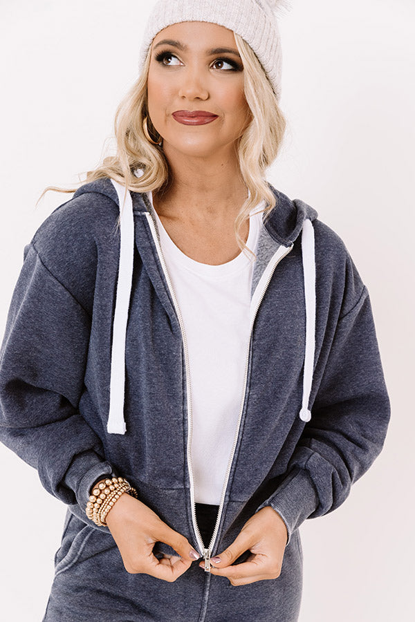 Cool Morning Sweater in Navy Image - 4