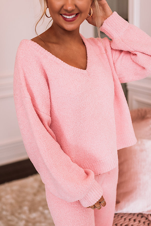 Infinitely Cozy Sweater In Pink Image - 3