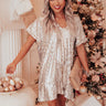 Champagne Fizz Sequin Shift Dress Image - 1