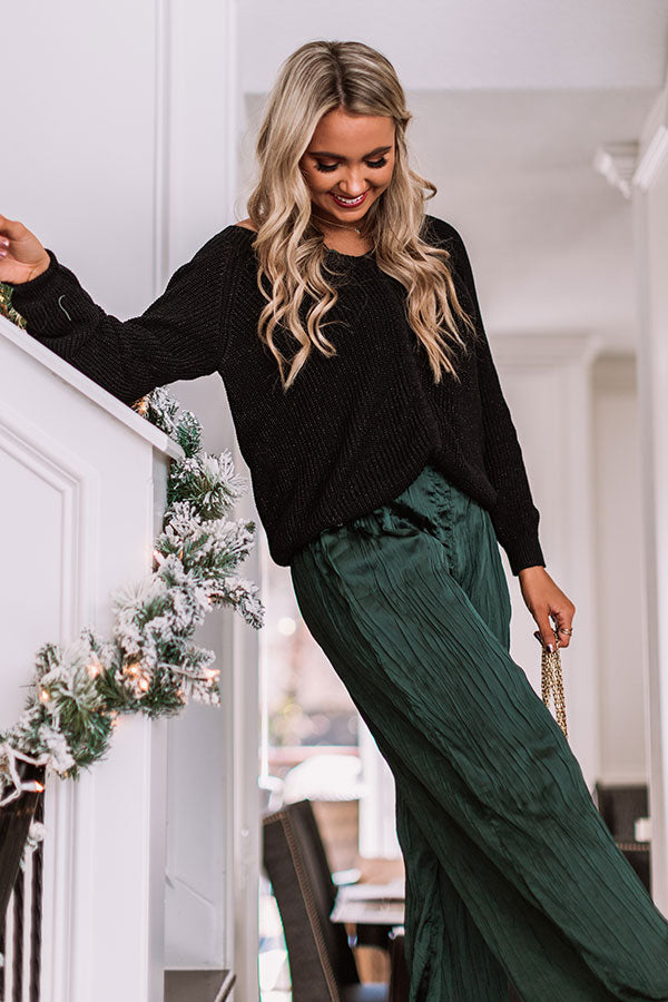 Bonjour Beautiful Knit Sweater In Black Image - 1