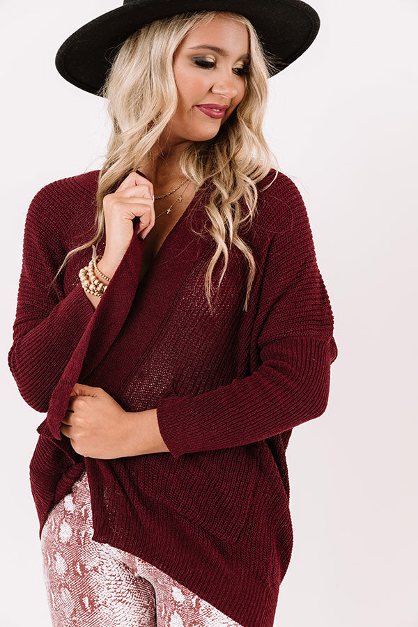 Merlot cardigan