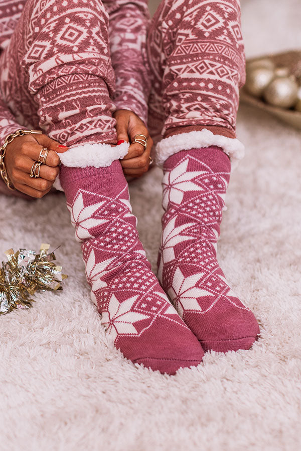 Gift List Sherpa Lined Socks • Impressions Online Boutique