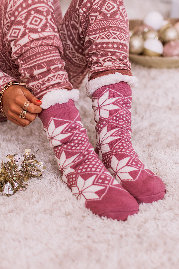 Gift List Sherpa Lined Socks • Impressions Online Boutique