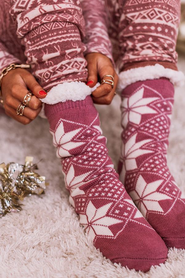 Gift List Sherpa Lined Socks • Impressions Online Boutique