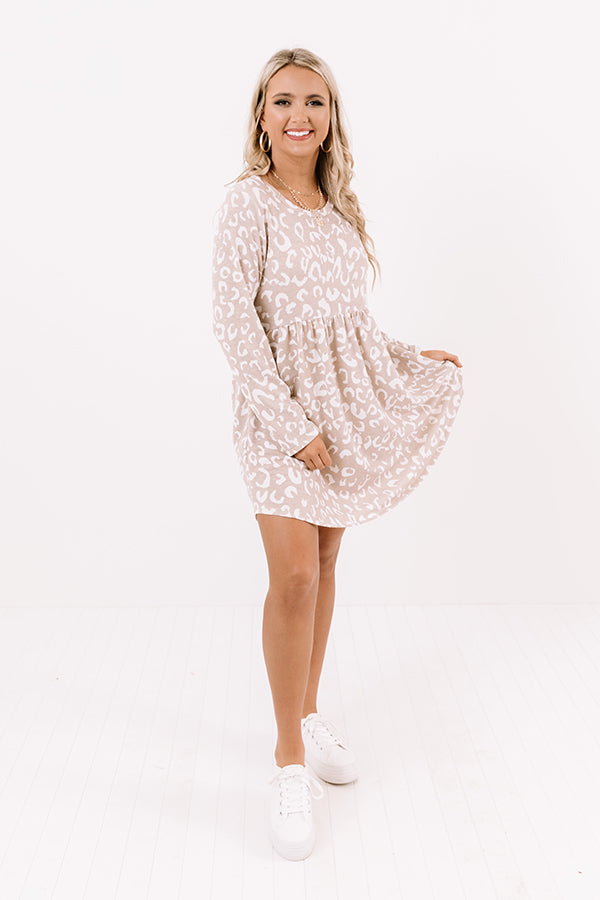 Pass The Cider Leopard Shift Dress Image - 3