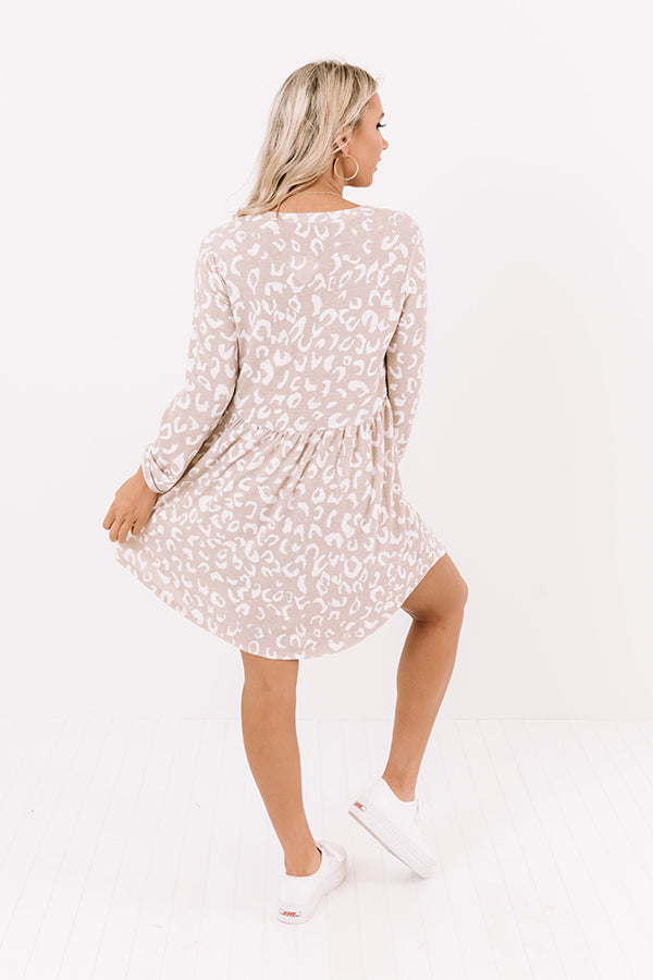 Pass The Cider Leopard Shift Dress Image - 4