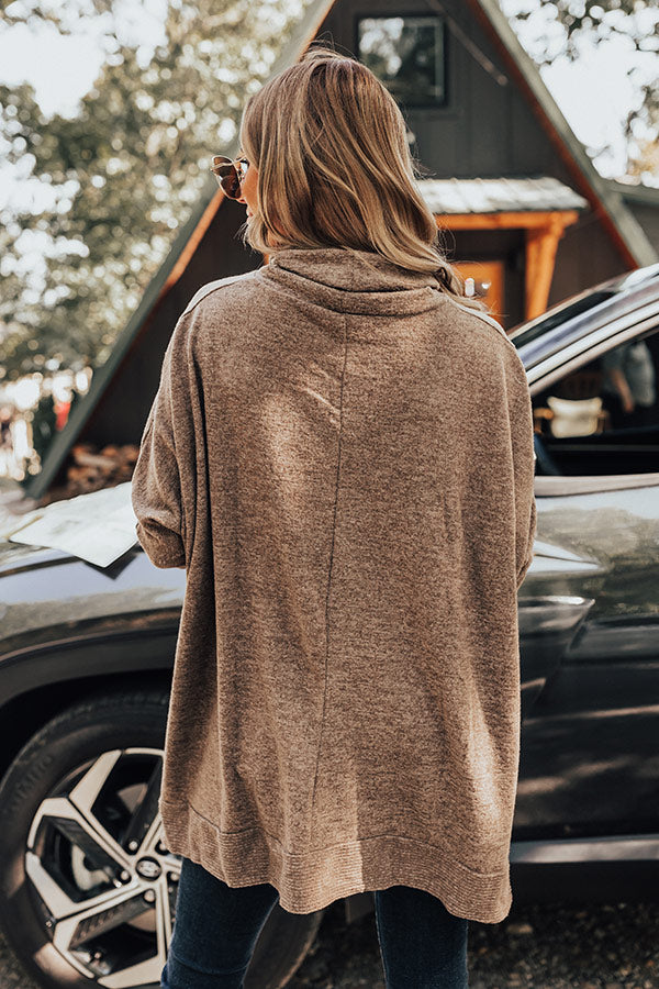 Senorita Snuggles Shift Sweater in Mocha Image - 5