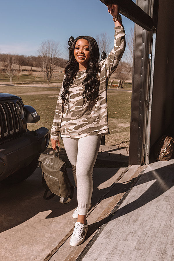 Follow The Light Camo Top Image - 3