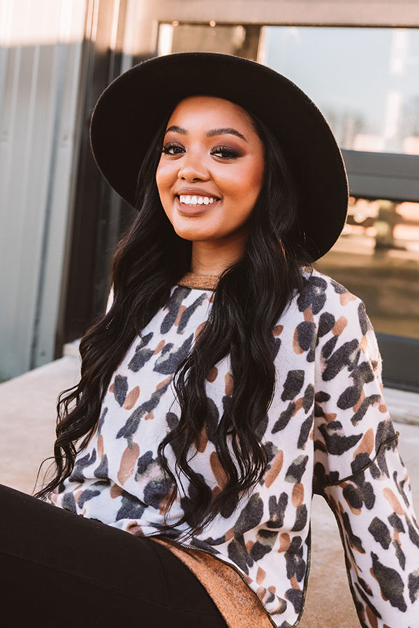 Confident Babes Leopard Sweater Image - 5