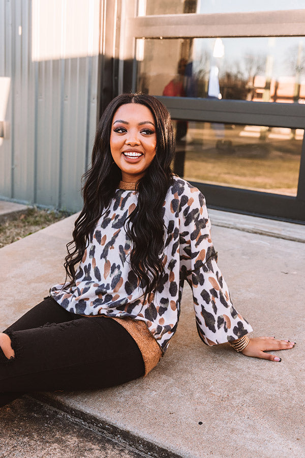 Confident Babes Leopard Sweater Image - 2