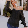 Sweet Salutations Sweater In Black Image - 1