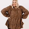 Too Sweet To Handle Leopard Top in Mocha   Curves Image - 1