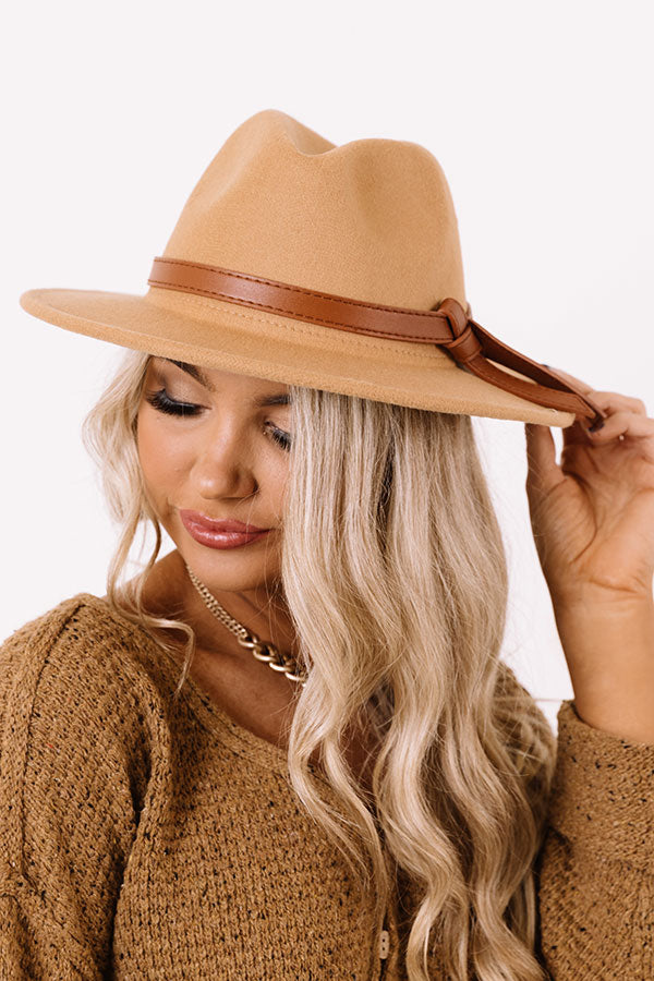 Shades Of Fall Fedora In Camel