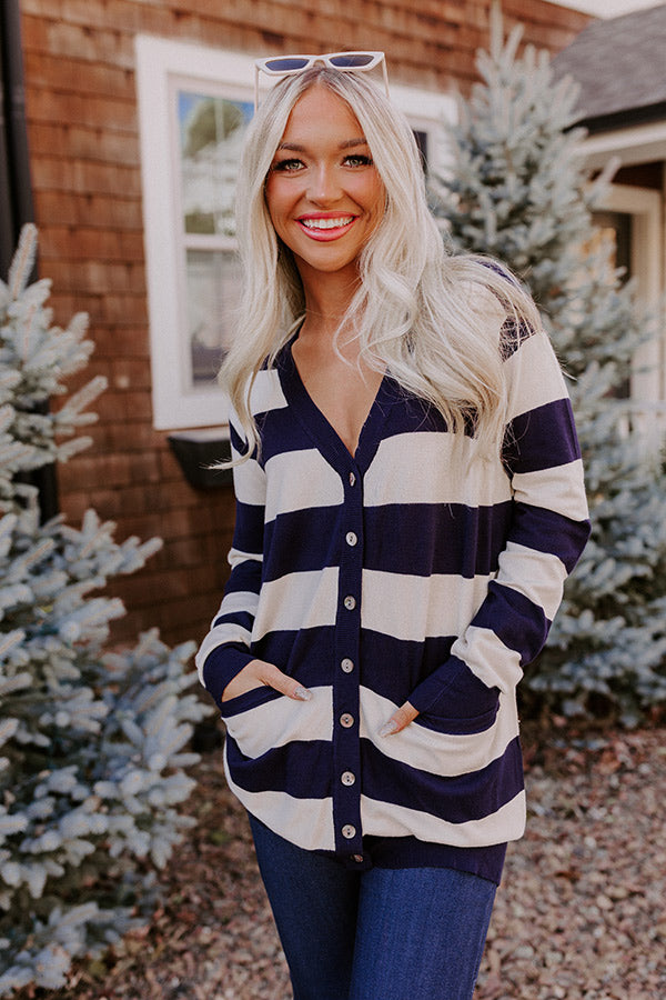 Stripe Along Tunic Sweater Vest • Impressions Online Boutique