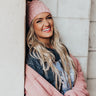 Branson Lights Knit Beanie In Blush Image - 1