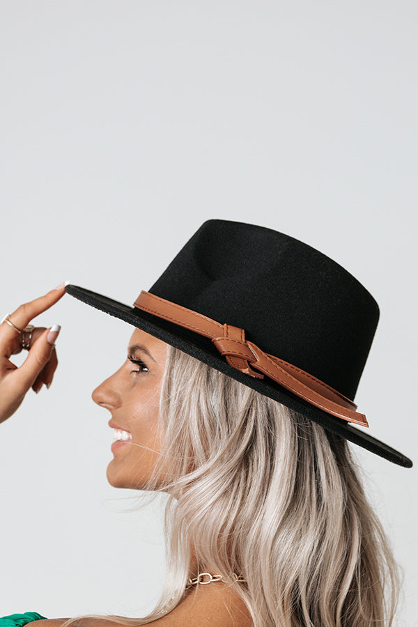 Shades Of Fall Fedora In Black Image - 3