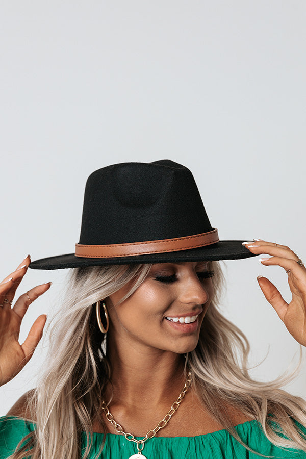 Shades Of Fall Fedora In Black Image - 4