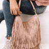 Upper East Side Fringe Tote In Blush Image - 1