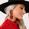 Dance Hall Earrings In Red Image - 1