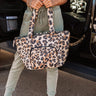 Pull You In Quilted Tote In Leopard Print Image - 1