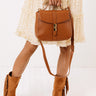 Sweet Demeanor Faux Leather Crossbody In Cinnamon Image - 1