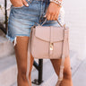 Sweet Demeanor Faux Leather Crossbody In Taupe Image - 1