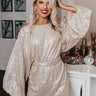 Twinkle And Shine Sequin Dress In Gold Image - 1