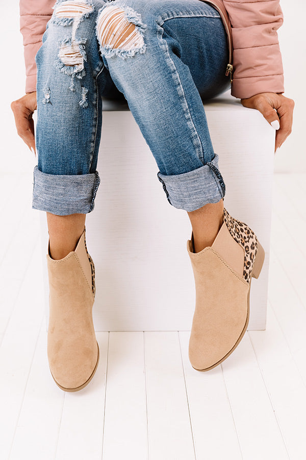 The Barner Faux Suede Bootie Image - 4