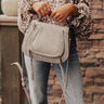 Windy City Mini Crossbody In Light Grey Image - 1