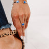 Kendra Scott Davie Silver Band Ring in Royal Blue Kyocera Opal Image - 1