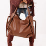 Strut The Runway Faux Leather Tote In Chocolate Image - 1