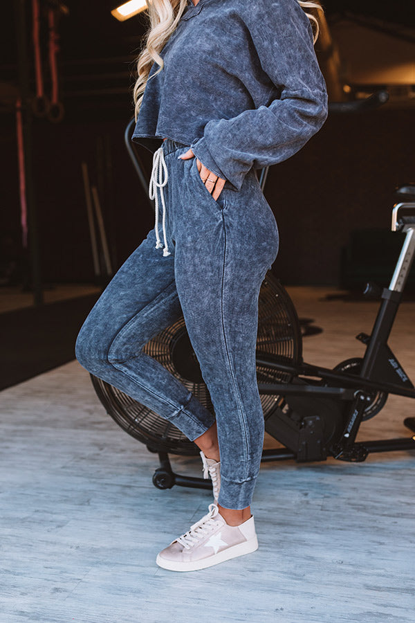 Coffee Over Crunches Knit Joggers Image - 4