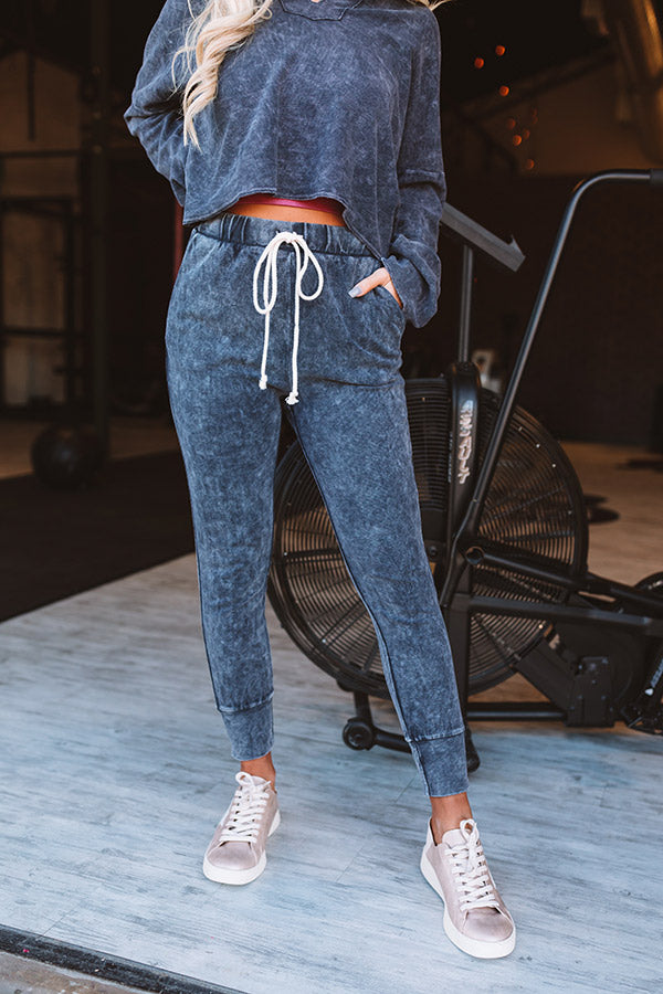 Coffee Over Crunches Knit Joggers Image - 2