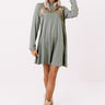 Simply Swept Away Shift Dress in Sage Image - 1