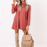 Simply Swept Away Shift Dress in Rustic Rose Image - 1