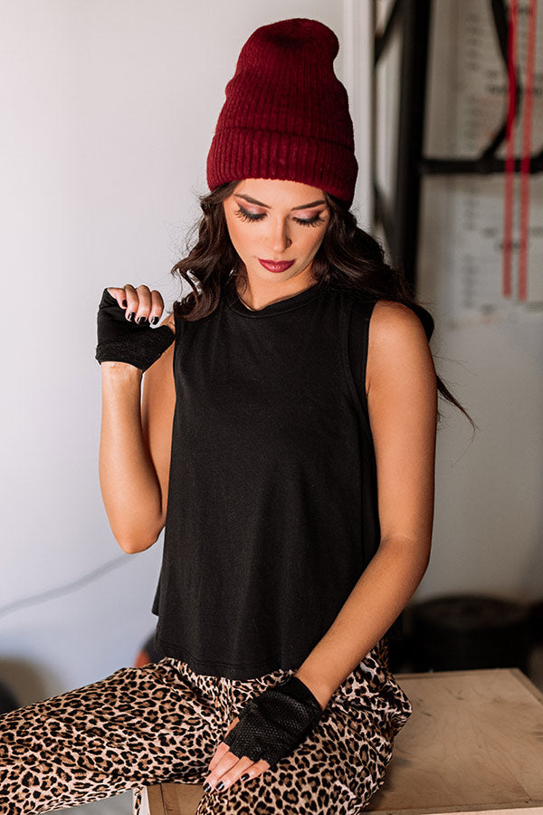 Trailside Chat Shift Tank in Black Image - 4