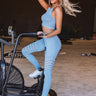 Hiking In Hollywood High Waist Active Legging in Airy Blue Image - 1