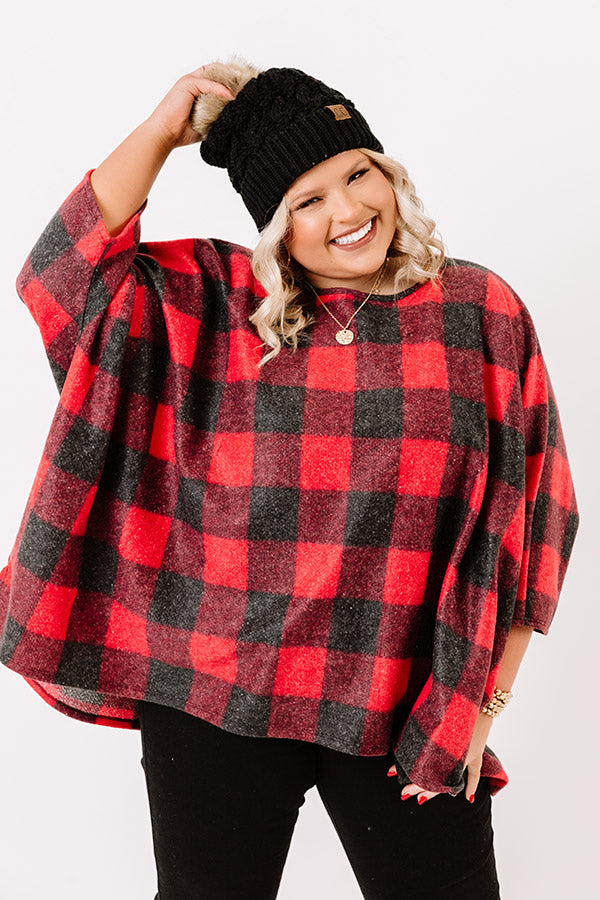 Pumpkin Spice Mornings Buffalo Check Top  Curves Image - 2