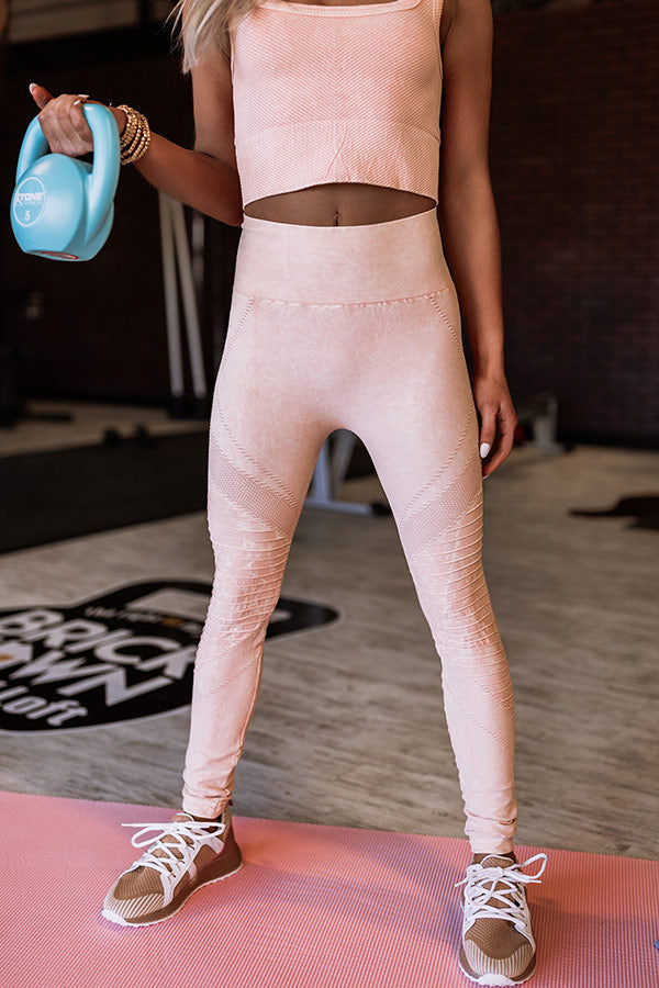 Setting Records High Waist Moto Active Legging Image - 1