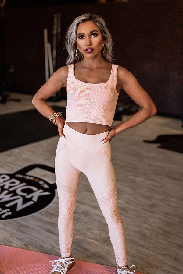 Setting Records High Waist Moto Active Legging Image - 3