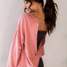 Sync Up Open Back Sweatshirt in Blush Image - 1