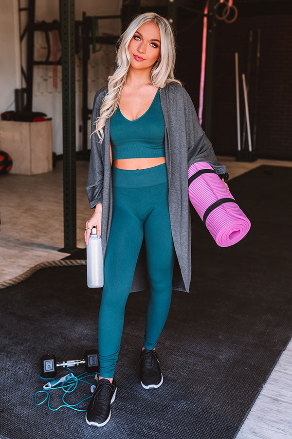 Rise Up High Waist Ribbed Leggings Image - 5