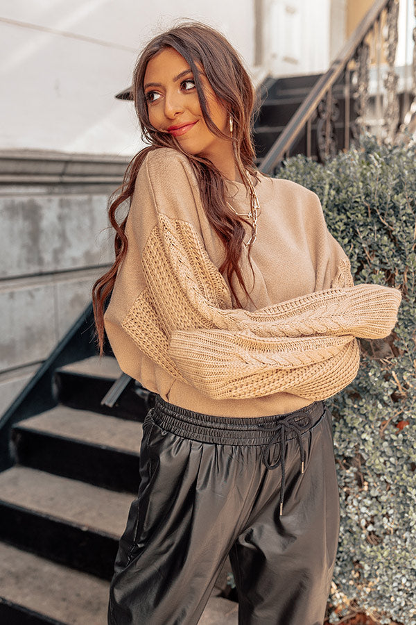 Wrapped Around Your Finger Sweater in Khaki