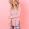 Miracles Happen Waffle Knit Shift Top in Pink Image - 1