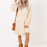 Gaze My Way Ruffle Dress in Cream Image - 1
