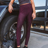 Finding Nirvana High Waist Legging In Maroon Image - 1